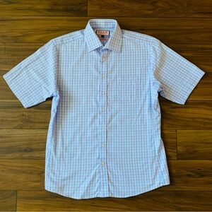 Pink Thomas Pink Jermyn Street London Slim Fit Traveler Blue/Pink Men’s Size 16